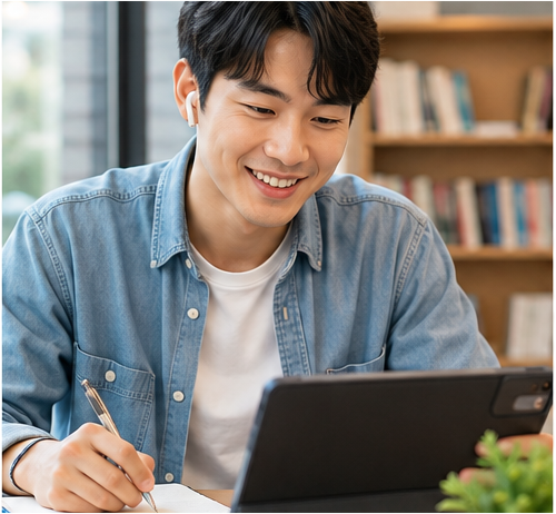 화상영어 수강후기 학생 사진